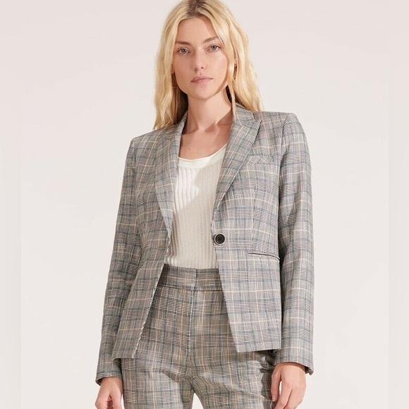 Veronica Beard Jackets & Blazers - VERONICA BEARD Plaid Gia Dickey One Button Blazer Size 12